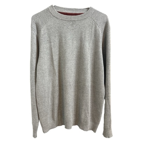 Woolrich Wool Blend Gray Crewneck Men's Sweater Size Medium - Picture 1 of 8